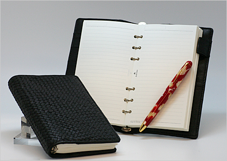 Mesh Leather Filofax